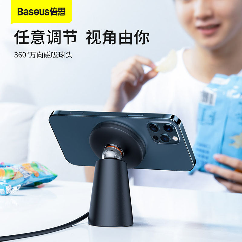Baseus Simple Magnetic Stand Wireless Charger Black (CCJJ000001)