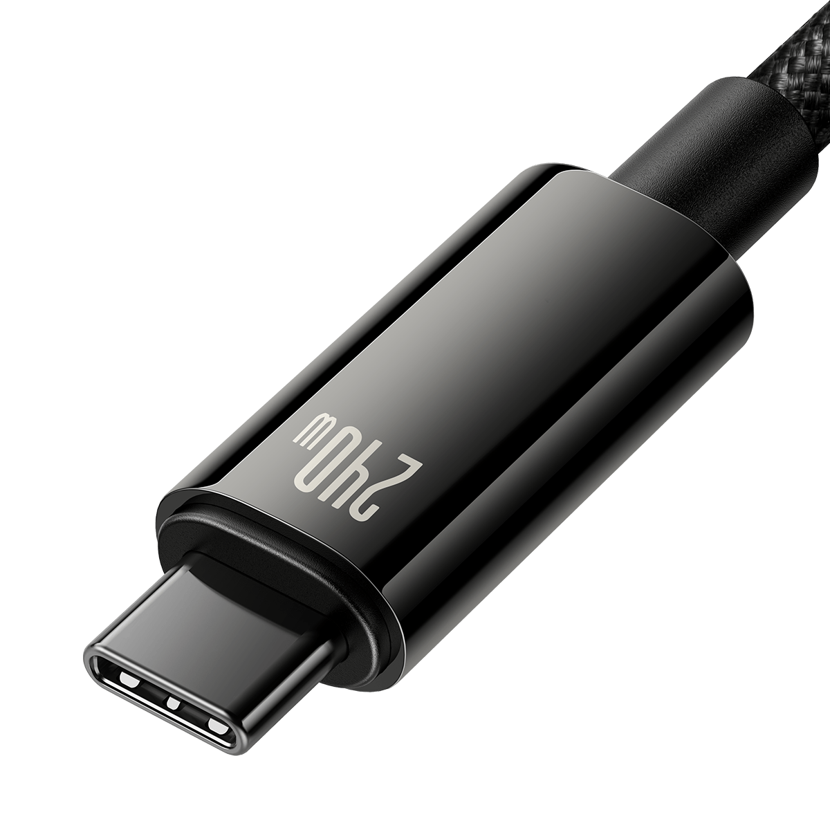 Baseus Tungsten Gold 240W 1m USB-C to USB-C cable (black).