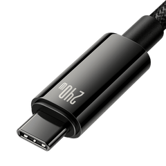 Baseus Tungsten Gold 240W 1m USB-C to USB-C cable (black).