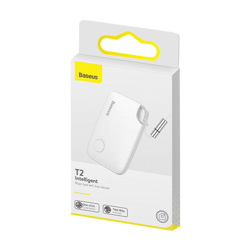 Baseus T2 Keychain Mini Wireless Key And Other Object Finder White (ZLFDQT2-02)