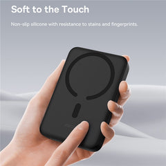 Baseus Magnetic Mini Wireless Fast Charge Power bank 6000mAh 20W Overseas Editionc with Type-C to Type-C cable 60W 20V/3A 30cm Black (PPCX100401)