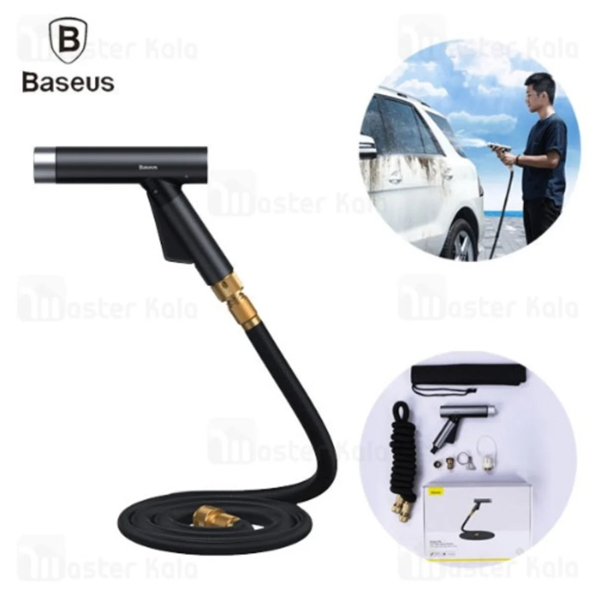 Baseus GF5 Car Wash Spray Nozzle Black 15m Water Pipe CPGF000101