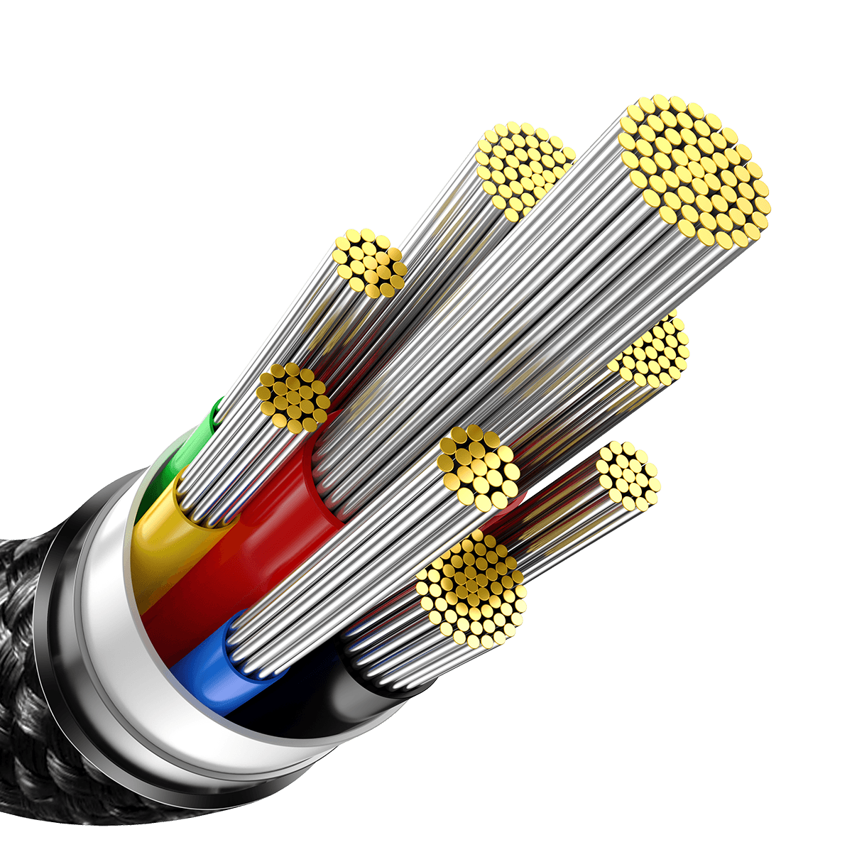 Baseus Tungsten Gold 240W 1m USB-C to USB-C cable (black).