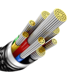 Baseus Tungsten Gold 240W 1m USB-C to USB-C cable (black).