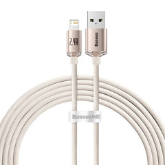 Baseus Crystal Shine Series 2.4A Fast Charging USB to Lightning For Iphone Data Cable-