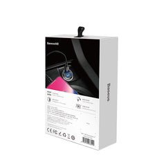Baseus Grain Car Charger (Dual USB 5V 3.1A ) Black-CCALL-ML01
