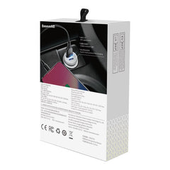 Baseus Circular metal A+C 30W PPS Car Charger Silver-CCALL-BS0S