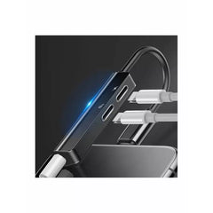 Baseus 3-in-1 iP Male to Dual iP & 3.5mm Female Adapter L52 Silver-CALL52-S1