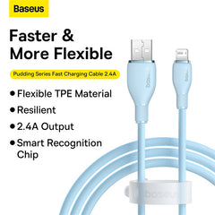 Baseus Pudding Usb To Lightning Data Cable-P10355700111-00