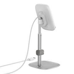 Baseus Literary Youth Desktop Bracket Wireless Mobile Holder Silver (SUWY-D0S)