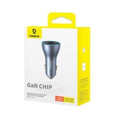 Baseus Golden Contactor Pro GaN Fast Charging Car Charger 65W 2C+U- C00035202841-00