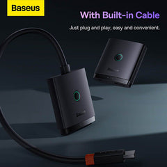 Baseus AirJoy Series 2-in-1 Bidirectional HDMI Switch - Cluster Black-B01331105111-00