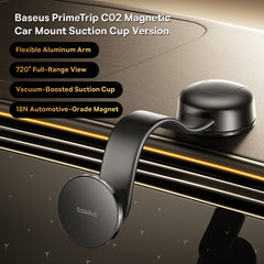 Baseus PrimeTrip C02 Magnetic Car Mount Suction Cup Version Cosmic Black-C0013100