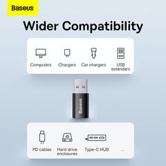 Baseus Ingenuity Series Mini OTG Adaptor USB 3.1 to Type-C Black -ZJJQ000101