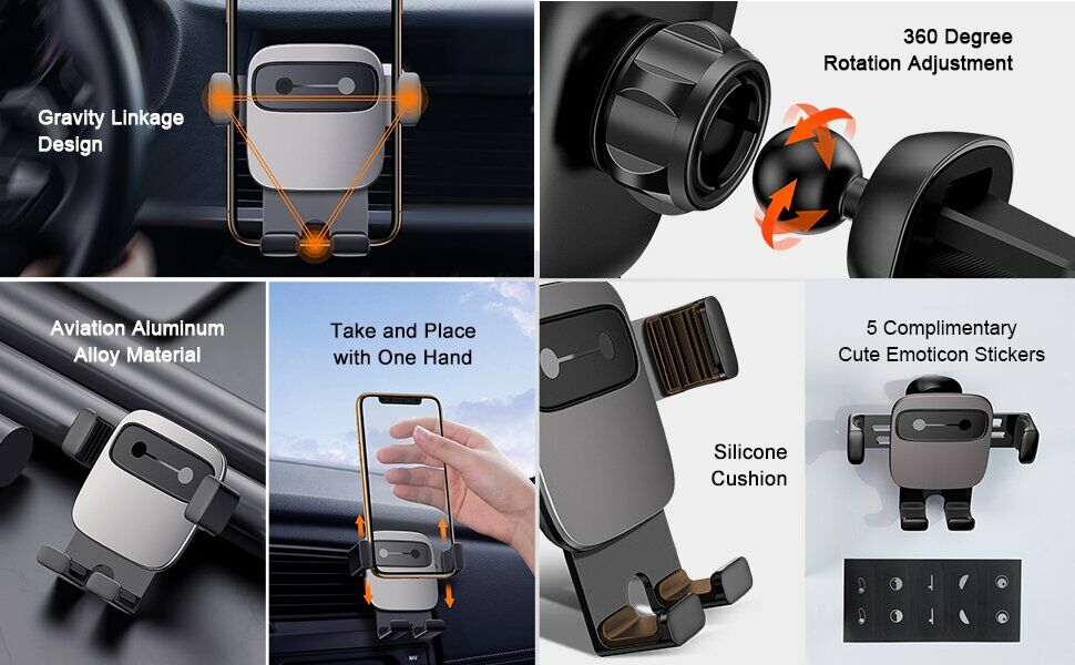 Baseus Car Mount Cube Gravity Vehicle-mounted Holder Black (SUYL-FK01)