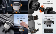 Baseus Car Mount Cube Gravity Vehicle-mounted Holder Black (SUYL-FK01)