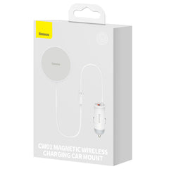 Baseus Car Charger MagSafe 15W holder for Air vent Type C 25W White SUCX040102