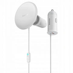 Baseus Car Charger MagSafe 15W holder for Air vent Type C 25W White SUCX040102