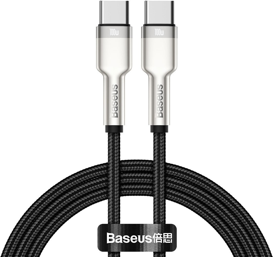Baseus Cafule Metal Data cable USB Type C to Type C 100 W (20 V A) Power Delivery -CATJK-C01 1m Black