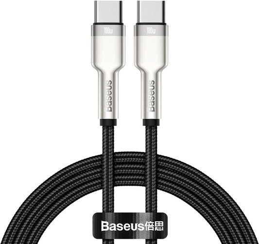 Baseus Cafule Metal Data cable USB Type C to Type C 100 W (20 V / 5 A) Power Delivery -CATJK-C01