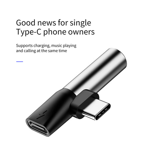 Baseus L41 Type-C To Type-C Female + 3.5 mm Female Audio Connector Splitter