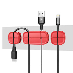 Baseus Cable Organizer Flexible Silicone USB Cable Winder Wire Management (ACTDJ-01)