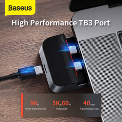 Baseus Armor Age Type-C Bracket Multifunctional Hub Adapter Space Gray (CAHUB-AJ0G)