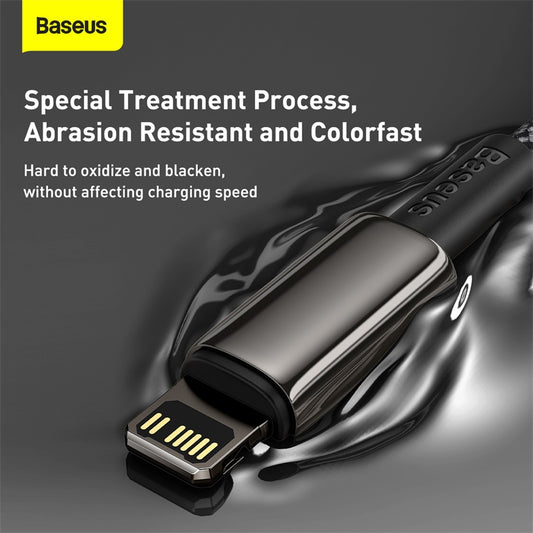 Baseus Tungsten Gold Fast Charging Data Cable Type-C To iPhone Pd 20W 1M/2M BlackCATLWJ-01