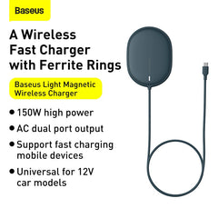 Baseus Light Magnetic Wireless Charger(Suit for iPhone 12 With Type-C Cable 1.5M)