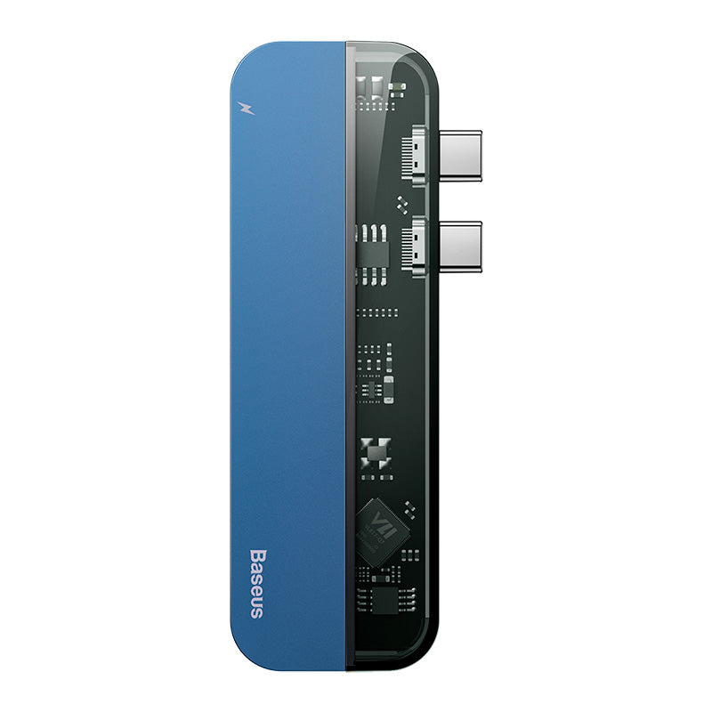 Baseus Transparent Series Dual Type-C Multifunctional Hub CAHUB-TS