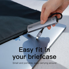 Baseus Mechanical Eye 6 in 1 USB Type-C Hub Grey (CAHUB-J0G)