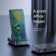 Baseus Mate USB-C DeX Mode Docking Station | Type-C Hub with HDMI, USB, PD, SD/TF | Supports Samsung Galaxy S9, S10, S20, S21, S22, S22+ and S22 Ultra,S23,S24 series,S25 & S25 Ultra (CAHUB-AT01)