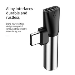 Baseus L41 Type-C To Type-C Female + 3.5 mm Female Audio Connector Splitter