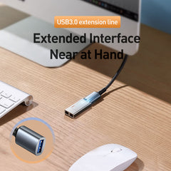 Baseus Cafule USB 3.0 Male To USB 3.0 Female Extension Data Cable (CADKLF-B0G)