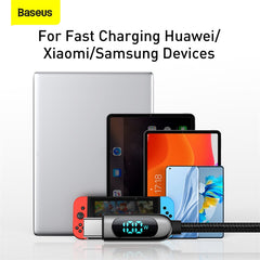 Baseus Display Fast Charging Data Cable Type-C To Type-C 100W (CATSK-B01)