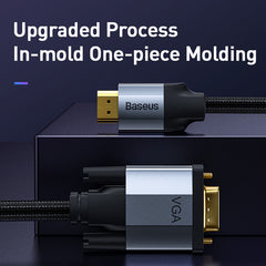 Baseus Enjoyment Series HDMI Male To VGA Male Adapter Cable (CAHUB-BH01)