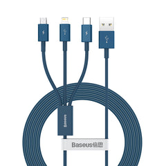 Baseus Superior Series Fast Charging Data Cable USB To M+L+C 3.5A 1.5M  (CAMLTYS-02)
