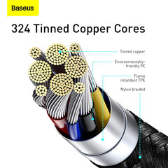 Baseus Display Fast Charging Data Cable Type-C To Type-C 100W (CATSK-B01)
