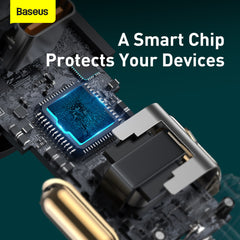 Baseus 120W Car Charger U + C + Cigarette Lighter Socket Grey (CCBT-C0G)