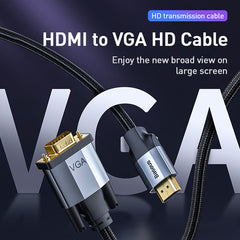 Baseus Enjoyment Series HDMI Male To VGA Male Adapter Cable (CAHUB-BH01)