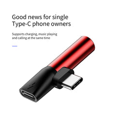 Baseus L41 Type-C To Type-C Female + 3.5 mm Female Audio Connector Splitter