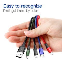 Baseus Fast 4-in-1 Data Cable, Ios Port + Dual Type-C + Micro USB Cable, 1.2M (CA1T4-B01)