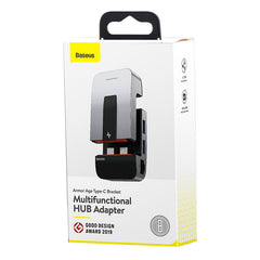Baseus Armor Age Type-C Bracket Multifunctional Hub Adapter Space Gray (CAHUB-AJ0G)