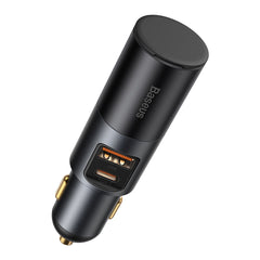 Baseus 120W Car Charger U + C + Cigarette Lighter Socket Grey (CCBT-C0G)