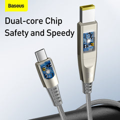 Baseus Flash Series Data Cable With Type-C To C+Dc 100W 2M Grey(CA1T2-B0G)