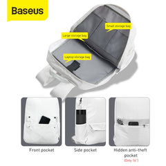 Baseus Basics Series Computer Laptop Bag Backpack Waterproof & Dustproof (LBJN-F0G)