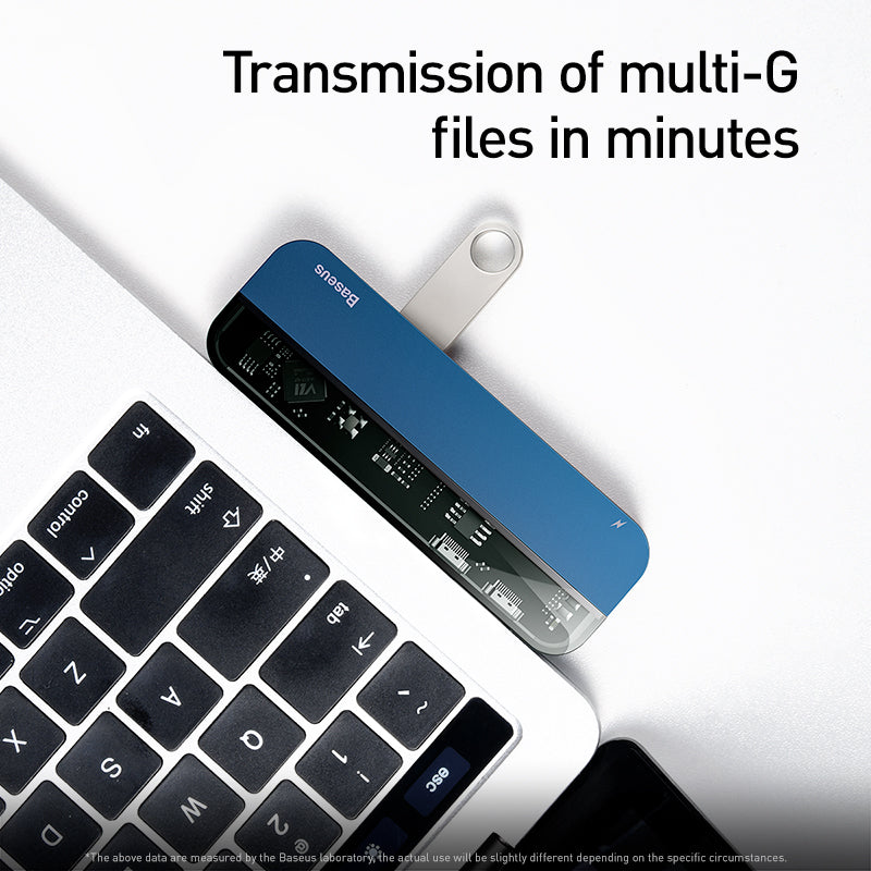Baseus Transparent Series Dual Type-C Multifunctional Hub CAHUB-TS