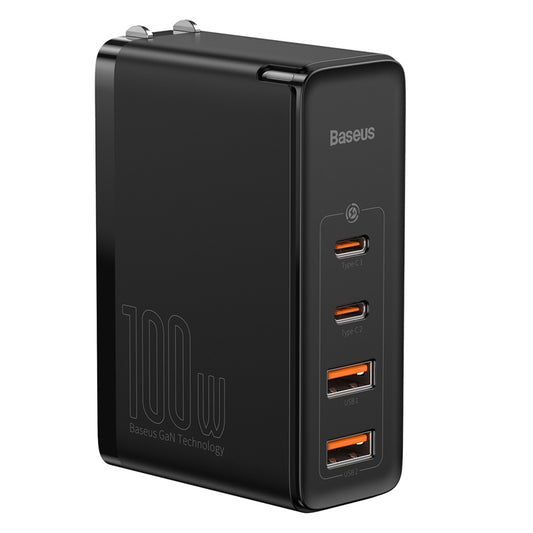 Baseus Gan2 Pro 2C+2U 100W Quick Wall Charger Adapter Dual USB+ Dual Type C Port (CCGAN2P-M01)