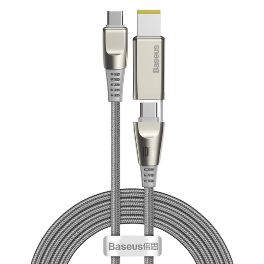Baseus Flash Series Data Cable With Type-C To C+Dc 100W 2M Grey(CA1T2-B0G)