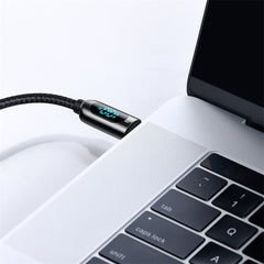 Baseus Display Fast Charging Data Cable Type-C To Type-C 100W (CATSK-B01)